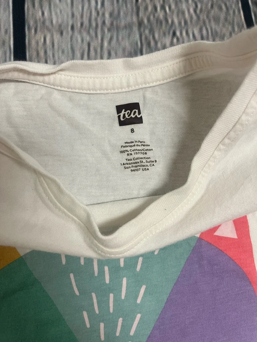 Tea Collection cat tee size 8